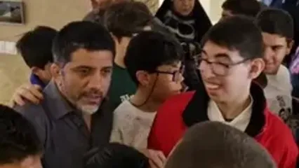 دیدار صمیمانه علیرضا دبیر با کودکانِ دارای سندرم داون و اوتیسم