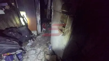 فیلم آتش‌سوزی شبانه در ولیعصر تهران / عملیات نفسگیر آتش‌نشانان در میان شعله های آتش