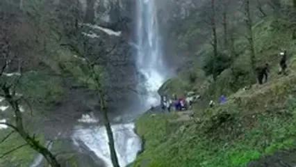 فیلم آبشار لاتون یکی از بلندترین آبشارهای ایران در دل گیلان