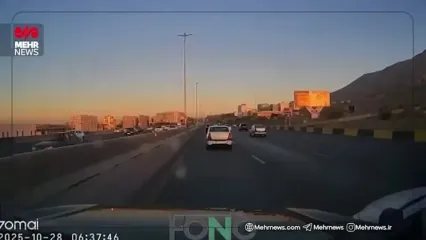 تصادف سنگین و خطرناک در اتوبان کرج