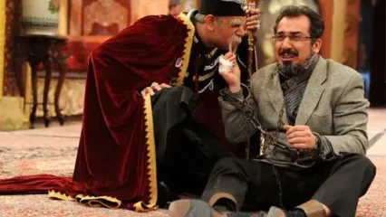 فیلم غش خنده / بلایی که هادی کاظمی در سریال قهوه تلخ سر سیامک انصاری آورد / سیامک گفت من دیگه نمیتونستم بازی کنم ....