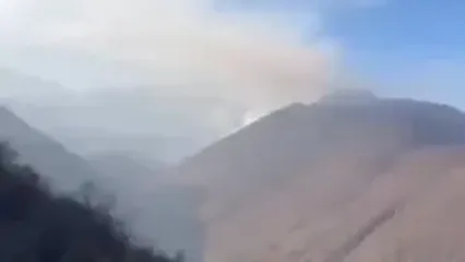 شدت گرفتن حریق در جنگل های نمنیق آذربایجان شرقی