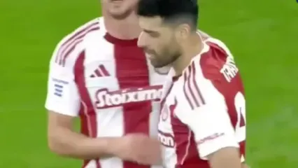 فیلم دبل مهدی طارمی در دیدار امشب المپیاکوس مقابل آترومیتوس