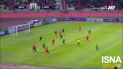 گل اول تراکتور به الشرطه توسط مهدی ترابی