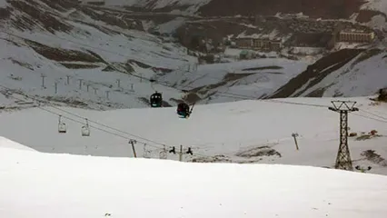 تصاویر زیبا از بارش دومین برف پاییزی در توچال