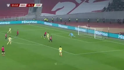 ویدیو: گل دوم اسپانیا به گرجستان توسط زوبیمندی