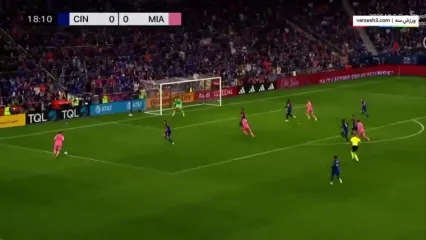 ویدیو: گلزنی لیونل مسی مقابل سینسیناتی