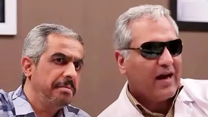 انیمیشن سکانس غش خنده جواد رضویان با مهران مدیری و ... در سریال درحاشیه