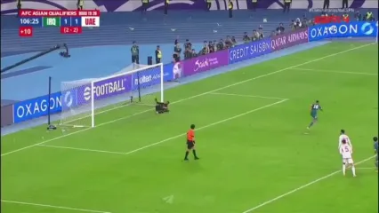 ویدیو: گل دوم عراق به امارات توسط مهند علی