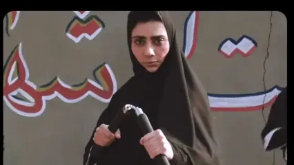 تمرینات نانچیکو مونا فرجاد در پشت صحنه یک فیلم