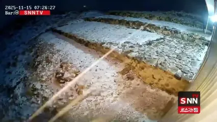 اولین بارش برف پاییزی در ارتفاعات قم