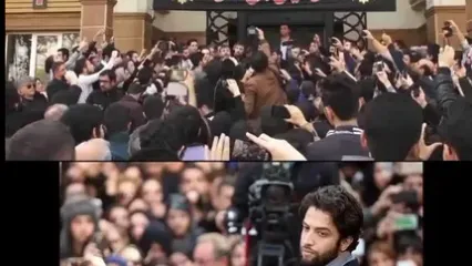 گریه شدید محمد علیزاده در مراسم تشییع پیکر مرتضی پاشایی/ میدونی حالم این روزا بدتر از همه است ...!