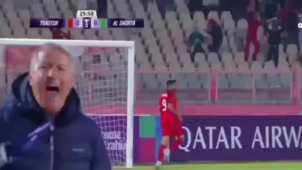 گل اول و زیبای تراکتور به الشرطه توسط مهدی ترابی