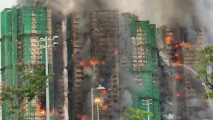 هنگ‌کنگ در شوک؛ شمار جان‌باختگان آتش‌سوزی به ۱۲۸ نفر رسید