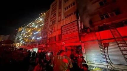 اولین تصاویر از آتش‌سوزی شدید امروز در تهران