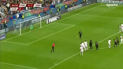 ویدیو: گل پنجم پرتغال به ارمنستان توسط برونو فرناندز