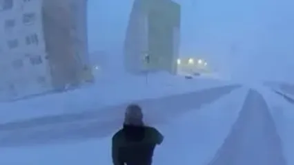 ببینید؛ خانه‌ها و مغازه‌های افسرده‌ترین شهر جهان که یخ بسته است