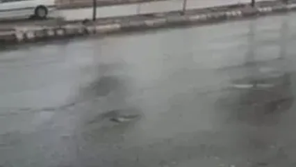 بارش باران در بانه