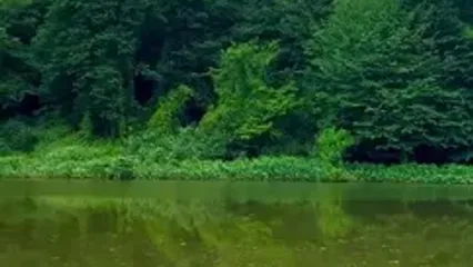 فیلم بکرترین دریاچه گیلان در رودبار