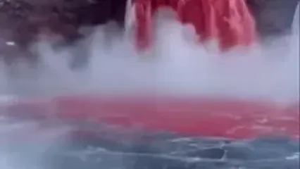 ببینید؛ راز آبشار خون در جنوبگان، چرا یخ خون می‌ریزد؟