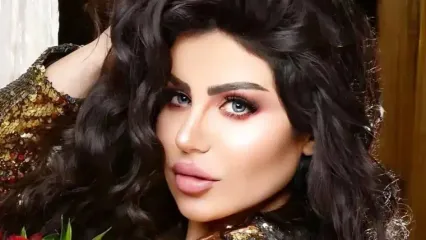 سوپرمدل عرب در حرم امام رضا / حلیمه بولند با حجاب کامل!