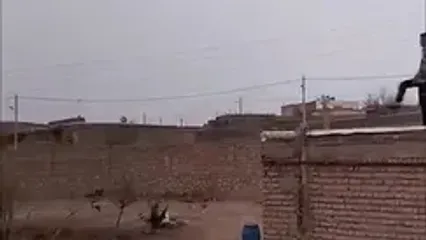 استعداد ناب ایرانی؛ این بار روی پشت بام!