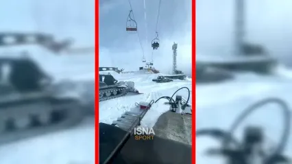 فیلم آماده سازی پیست اسکی توچال