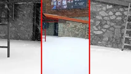 فیلم بارش ۱۰ سانتی‌متر برف در ایستگاه هفتم توچال