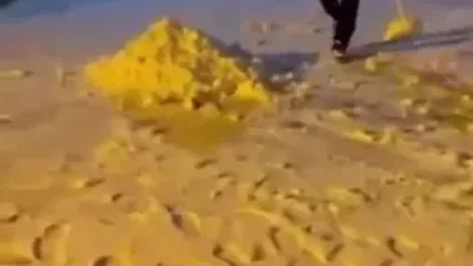 ویدیو جالب از برف‌بازی بازیکنان تراکتور به کارگردانی بیرانوند