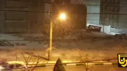 ببینید؛ بارش اولین برف پاییزی، پردیس را سفیدپوش کرد