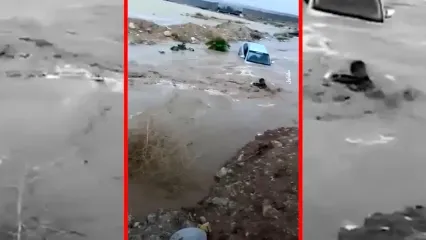 فیلم ناپدید شدن جوان فلسطینی در سیل