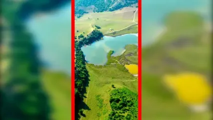 فیلم دریاچه بکر بهشهر با طبیعت شگفت انگیز