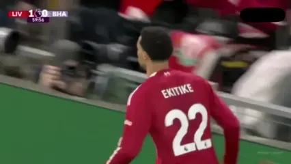 ویدیو: گل دوم لیورپول به برایتون توسط اکتیکه