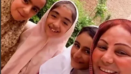 بهنوش بختیاری در پشت صحنه «بامداد خمار» با بچه‌هایش حرف زد