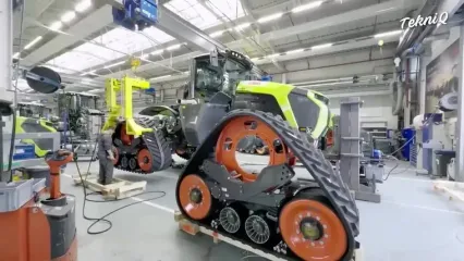 نگاهی به مراحل تولید تراکتورهای پیشرفته در کارخانه هایی در فرانسه و آلمان