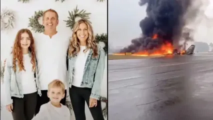 سانحه دلخراش برای قهرمان اتوموبیل رانی/ او و خانواده‌اش قربانی سقوط هواپیما شدند