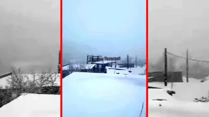 فیلم بارش شدید برف در بستان آباد آذربایجان شرقی