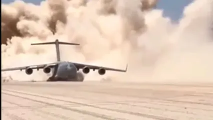 توانایی عجیب هواپیمای باری آمریکایی در تیک‌اف از صحرا