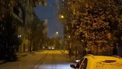 بارش سنگین برف در زنجان