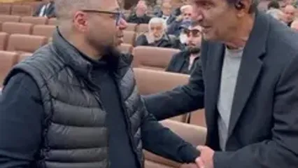 ببینید؛ بوسه خشایار راد به پیشانی مازیار لرستانی