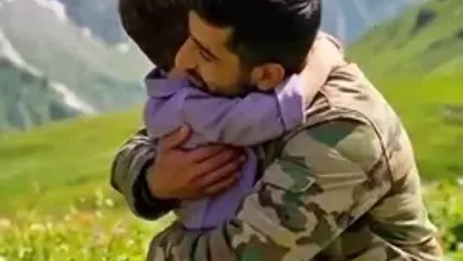 مراقب پسرم باشید، تازه یاد گرفته بگه بابا