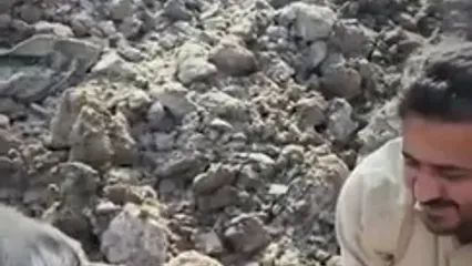 کشف پیکر مطهر شهیدی با قمقمه ای پر از آب