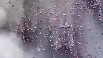 فیلم آخرین تصاویر پهپاد قبل از نابودی در آتشفشان کیلاویا