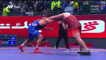 برتری قاطع حسن یزدانی در فینال ۹۷ کیلو