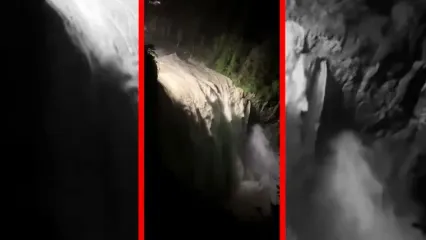 فیلم جریان پرقدرت آب در آبشار اسنواکمی