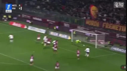 ویدیو: گل اول پاری سن ژرمن به متز توسط راموس