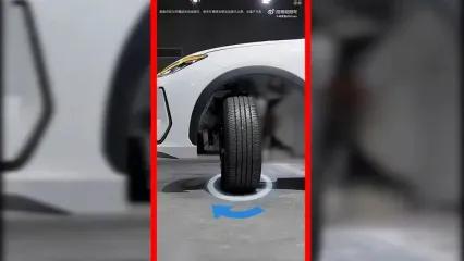فیلم خودروی جدید جیلی با قابلیت چرخش درجا