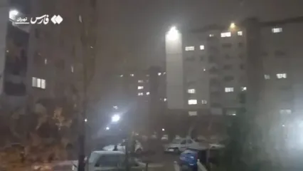 بارش اولین برف پاییزی در پردیس