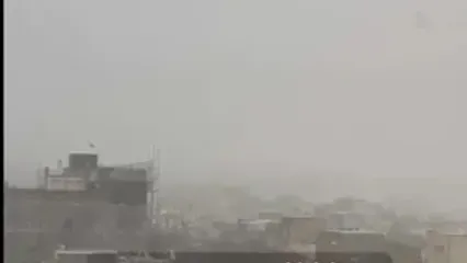 بارش شدید برف در قیدار در استان زنجان