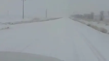 فیلم جذاب از بارش برف در جاده کمیجان به اراک